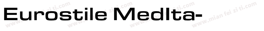 Eurostile MedIta字体转换